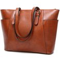 thumbnail image 1 of Women Handbag Vintage Large Capacity Fashion Simple Tote Handbag Shoulder Bag, 1 of 10