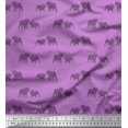 thumbnail image 1 of Soimoi Rayon Fabric Bull Dog Print Fabric by Yard 56 Inch Wide, 1 of 3