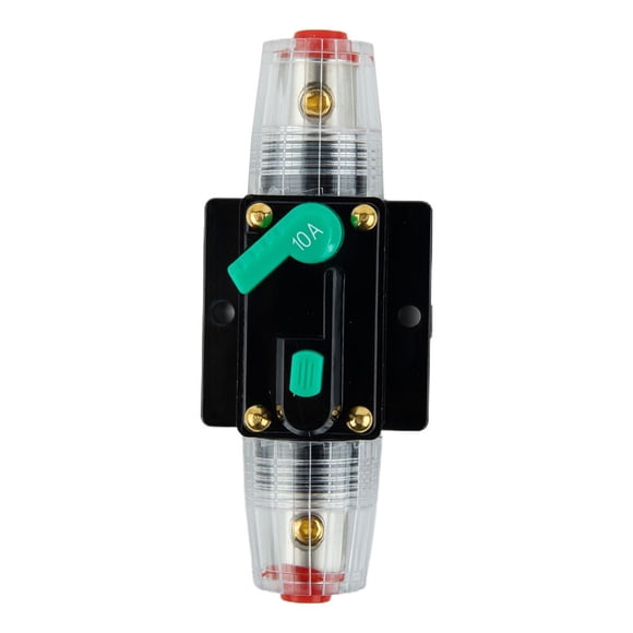Car and Boat 12V-48V DC Circuit Breaker Fuse Reset 10A-100A AMP Waterproof with Manual Reset and Panel Mount Design