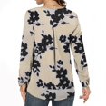 thumbnail image 4 of Birdeem T-Shirt à Manches Longues Décontracté Imprimé Col en V Ample pour Femmes, 4 of 7