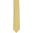 thumbnail image 1 of Charvet Men's Gold / Cobalt Iridescent Shark Tooth Rows Silk Necktie - One Size, 1 of 1
