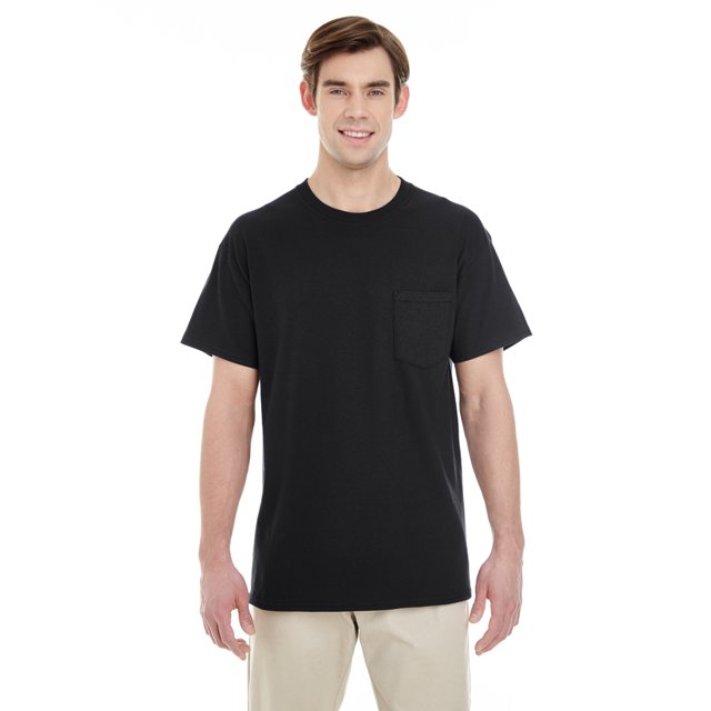 Adult Heavy Cotton 5.3 Oz. Pocket T-Shirt