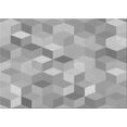 thumbnail image 1 of Ahgly Company Tapis Rectangulaire d'Intérieur Lavable en Machine Gris Transitionnel, 8 Pieds x 12 Pieds, 1 of 7