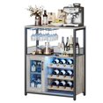 thumbnail image 2 of Cherish Wine Bar Cabinet - Large Capacity Liquor Cabinet with Storage, Adjustable Shelves for Glassware, Sturdy MDF Construction, Easy Assembly Wine Rack Ideal for Dining Room Bar & Kitchen, 2 of 7