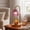 Violet568, variante sur Lampe Chauffe-Cire Réglable avec Abat-Jour en Verre, Base en Bois, Cadre Doré pour la Déco de la Maison