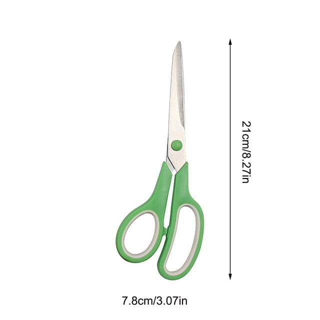 Stainless Steel Scissors for Office and Home Use 21 cm Multifunctional Student Craft Scissors with Non-slip Handle