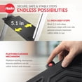 thumbnail image 4 of Hailo Folding 4 Step Non-Slip Ladder for Home & Kitchen, L100, Silver/Black, 4 of 12