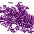 thumbnail image 1 of maskred Pack of 50 Brake Wires Aluminum Alloy Tail Caps Replacement Derailleur Shifter Cable Protector Ends Cycling Accessory Purple 1Set, 1 of 6
