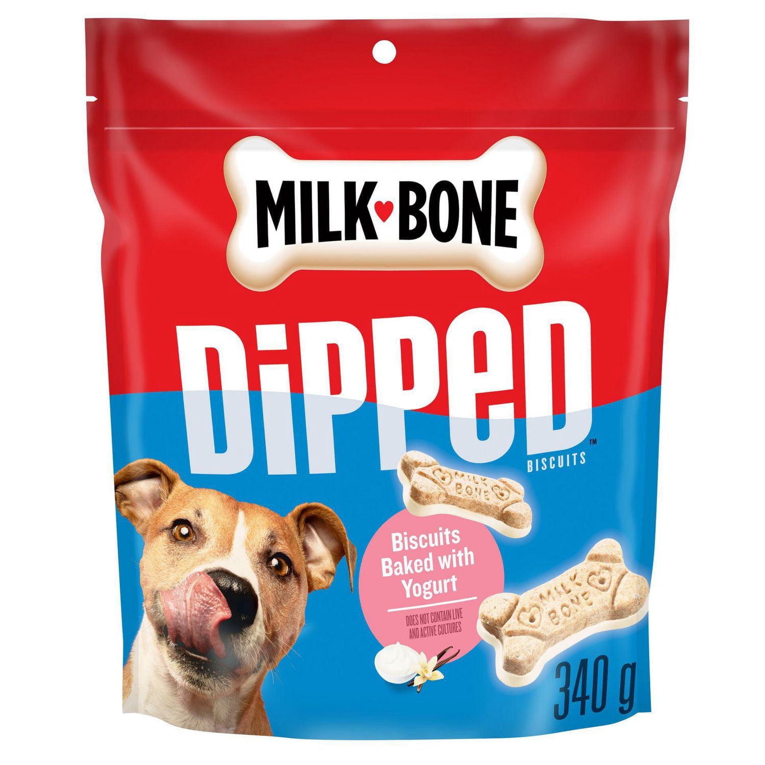 Milk-Bone Dipped Crunchy Biscuit Dog Treats, Vanilla Yogurt