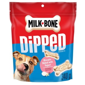 Milk-Bone Dipped Crunchy Biscuit Dog Treats, Vanilla Yogurt
