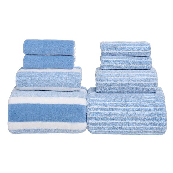 zanvin 8PC Towel Bath Towel Set Velvet Spun Highly Absorbent Soft Bath Towel Suitable for Bathroom Spa Gym Towels Set, Housewarming Gifts