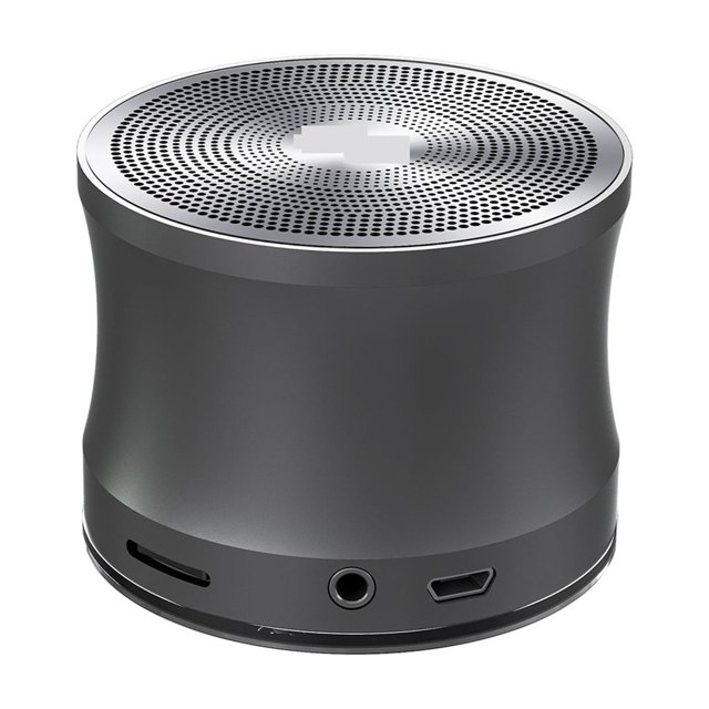 Haut-parleur Bluetooth en Métal Portable, Haut-Parleurs de Musique avec Micro SD, Microphone, Mains Libres pour Boîtier Audio à la Maison, Son Puissant