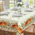 thumbnail image 1 of Nappe d'Automne, Nappe Citrouille d'Automne Imperméable, Récolte d'Automne Action de Grâce Décoration de Table de Cuisine pour Salle à Manger Fête des Fêtes Rectangle 60x84 Pouces, 1 of 5