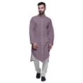 thumbnail image 1 of Atasi Printed Designer Rayon Button Down Casual Kurta With Pajama For Men, 1 of 4