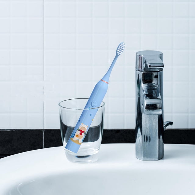 TopLLC New Electric Tooth Cleaning Toothbrush Electric Toothbrush Floss Cleaning Brush