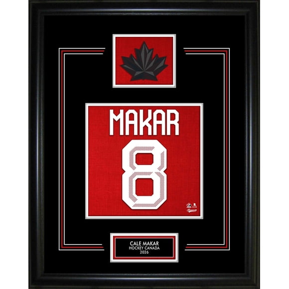 Cale Makar Jersey Number Framed 16x20 Hockey Canada 2026
