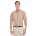 thumbnail image 1 of Harriton Chemise en Sergé à Manches Courtes pour Hommes Foundation 100 % Coton avec Teflonâ„¢, 1 of 3