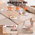 thumbnail image 4 of KFFKFF Clear Plastic Tablecloth, PVC Table Covering, 42 x 60 Inch, Thickness 2.0 mm, Rectangular Table Protection, Desk Mat, Resistant to Water, Simple to Clean, Suitable for Office., 4 of 9