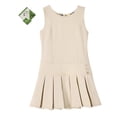 thumbnail image 1 of Bienzoe Chandail d'Uniforme Scolaire Extensible Plissé Durable pour Fille Kaki 7, 1 of 2