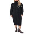 thumbnail image 1 of Robe Maxi Tricotée d'Hiver pour Femmes à Manches Longues et Col Montant, 1 of 9
