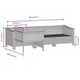 thumbnail image 4 of vidaXL 4 Piece Garden Lounge Set with Cushions Grey Poly Rattan, 4 of 5