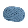 thumbnail image 4 of Tnarru Chunky Wool Yarn Jumbo Yarn Washable Hand Knitting DIY Weight Yarn Bulky Yarn for Tapestry Bed Fence Throw Rug Making Gray Blue, 4 of 8