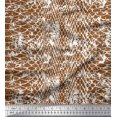 thumbnail image 1 of Soimoi Polyester Crepe Fabric Snake Animal Skin Print Fabric by The Yard 42 Inch Wide, 1 of 3