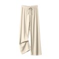 thumbnail image 1 of Plebaso Wide Leg Pants for Women Drawstring Knit Casual Pants Solid Color Womens Open Bottom Trousers, 1 of 6