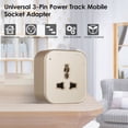 thumbnail image 2 of Amdohai Universal 3-Pin Track Sockets Power Track Socket Outlet Versatile Electric Mobile Track Socket Power Track Adapter, 2 of 8