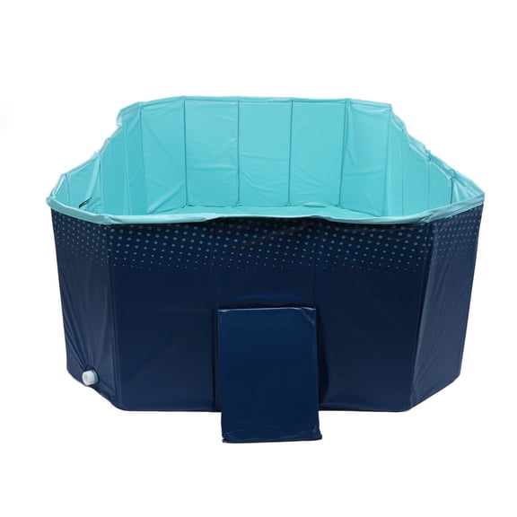 Foldable Dog Pet Bath Pool, Collapsible Dog Pet Pool Bathing Tub Kiddie Pool Doggie Wading Pool for Puppy Small Medium Large Dogs Cats and Kids, Kids Adults Outdoor Swimming Pool