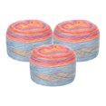 thumbnail image 1 of Unique Bargains Gradient Cake Cotton Acrylic Wool Mixed Rose Red Yarn, 300g, 3 Pack, 1 of 8