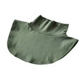 thumbnail image 1 of MesaSe Faux Col pour Femmes Détachable Rayé/uni Col Roulé Hauts à Porter en Extérieur Ou en Chandail Blanc Taille Unique, 1 of 3