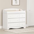 thumbnail image 1 of South Shore Angel Changing table with Removable Rim, in Pure White, 1 of 16