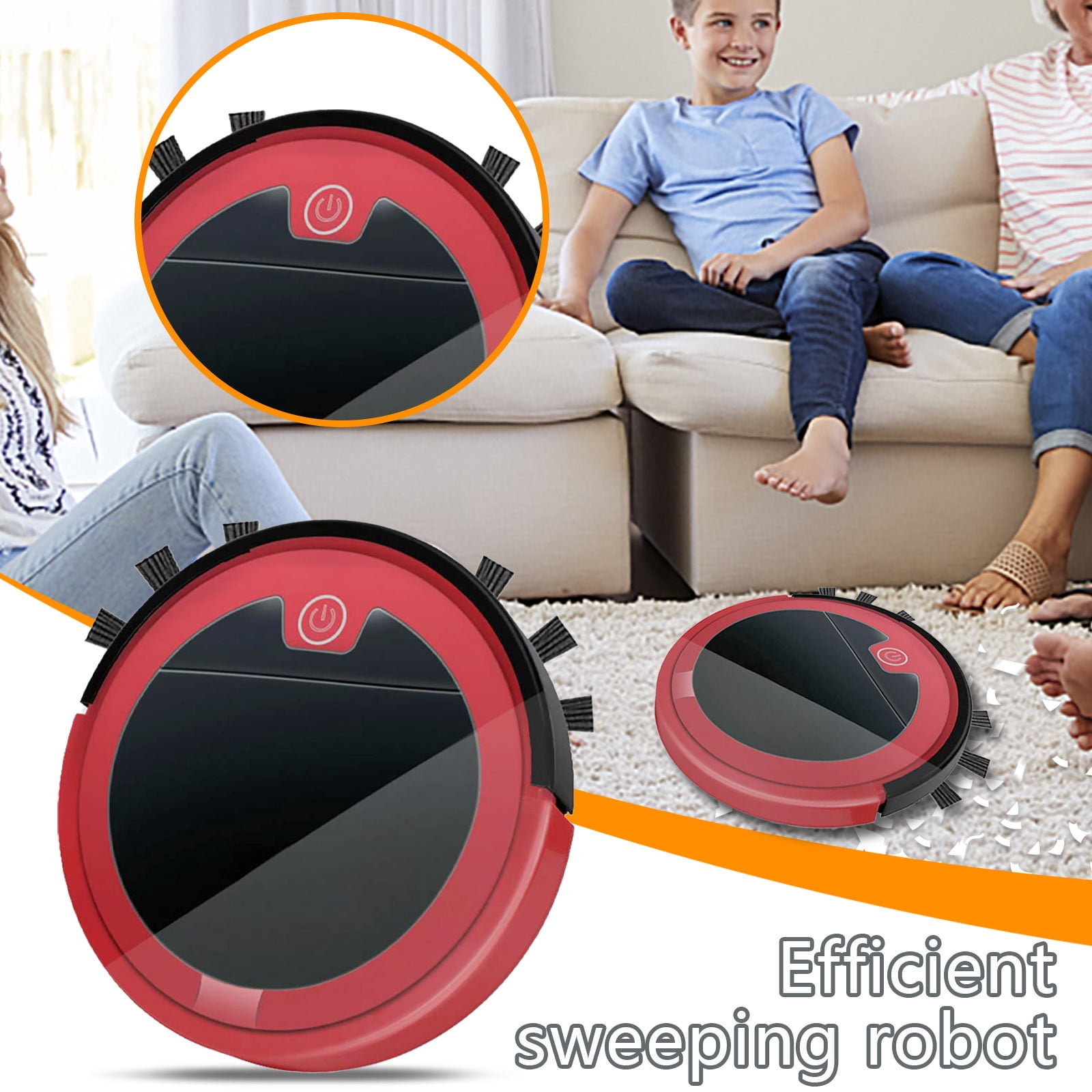 Aidoshy Robotic Vacuum Three In Intelligent Sweeping Robot Vacuum Cleaner Rechargeable Remote control,Clearance