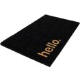 thumbnail image 4 of Northlight Paillasson Extérieur en Fibre de Coco Noire "Hello" 18 Pouces x 30 Pouces, 4 of 5