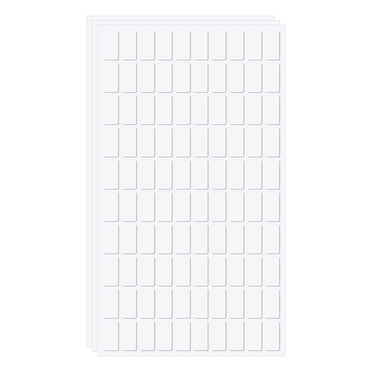 Unique Bargains Points Adhésifs Double Face, Lot de 300 Autocollants Transparents Rectangulaires Pâte de Montage Pâte Adhésive Amovible