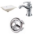 thumbnail image 1 of American Imaginations 18.25-in. W CUPC Rectangle Bathroom Undermount Sink Set In White - Chrome Hardware AI-26785, 1 of 9