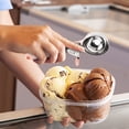 thumbnail image 2 of Ice Cream Scoop Stainless Steel Heavy Duty With Non Slip Handle Easy Release For Cookie Dough Gelato Yogurt 8.46 in, 2 of 4