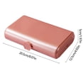 thumbnail image 3 of Rvkxad Portable Makeup Box, 2-Layer Folding Cosmetics Case with Mirror, Travel Toiletry Bag, 3 of 6