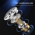 thumbnail image 4 of Microphone Lavalier Sans Fil Kit 3-en-1 avec 2 Mini Micros, Batterie 7,2 H, Transmission 2,4 GHz, Réduction du Bruit, pour Enregistrement Vidéo et Vlog, 4 of 9