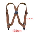 thumbnail image 4 of lionlar Suspenders for Men Adjustable Pants Utility for Wedding Camel, 4 of 9
