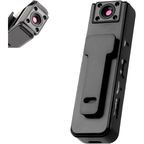 Ultra HD 2-in-1 Sports Video & Audio Recorder, 1080P Wearable Body Camera, 180° Freely Rotating Lens, with Wide Angle & 5H Record, for Cycling, Travel