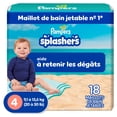 thumbnail image 2 of Pampers Splashers Swim Diapers, Size 4, Disposable Baby Swim Diapers, 2 of 22