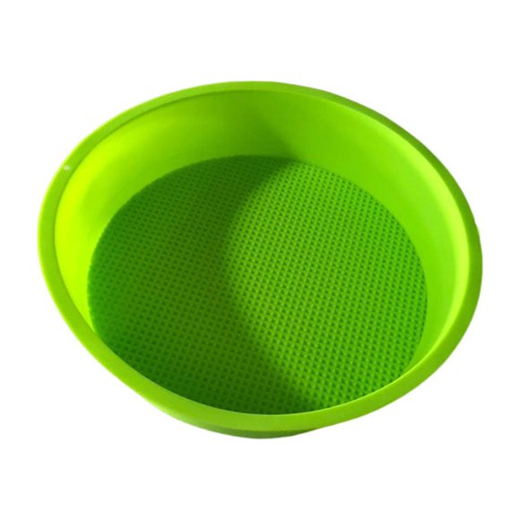 Round Silicone Cake Mould Non-Stick Mousse Desserts Home Shape Baking Molds Bakeware Baking Pan for Pastry Toast Bread Pie Cooking Green