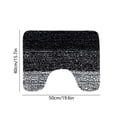 thumbnail image 4 of Sentmoon Bathroom Rugs Bathroom Floor Mat Absorbent Microfiber Plushes Bath Mat U Shape Toilet Mats Bathroom Rugs Soft Comfortable Absorption Non-Slide Thick Machines Washable Easier To Dry Dark, 4 of 8