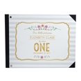 thumbnail image 1 of Darling Souvenir Blue Stripe & Frame Birthday PartyGuestbookHardbound Cover Personalized Printed MemoryGuestRegistry-9 x 12 Inches, 1 of 5