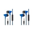 thumbnail image 2 of maskred Phone Music Wired Earphone In -ear Wire Control Cellphone 3 .5mm Plug Earbuds Headset 80cm 2Set, 2 of 6