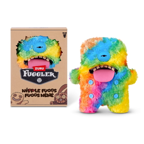 Fuggler Nipple Fuggs 9 Inch (Oogah Boogah) by ZURU - Ugly Monster Plush for All Ages