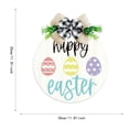 thumbnail image 4 of Binwennn Set Of 5 Easter Bunny Wooden Welcome Signs Round Hanging Door Decorations With Floral Wreaths Spring For Front Porch And Home Window Decorations Hanging Lights Sky Display Small Hanging, 4 of 8