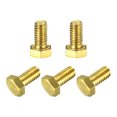 thumbnail image 1 of Unique Bargains Brass Hex Bolts, 5/16-18x5/8' 5 Pack Fully Thread Grade 4.8 Machine Screws, 1 of 4